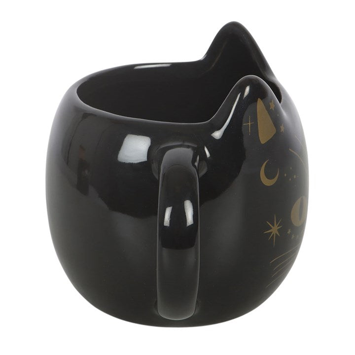 Magick Black Cat Face Mug