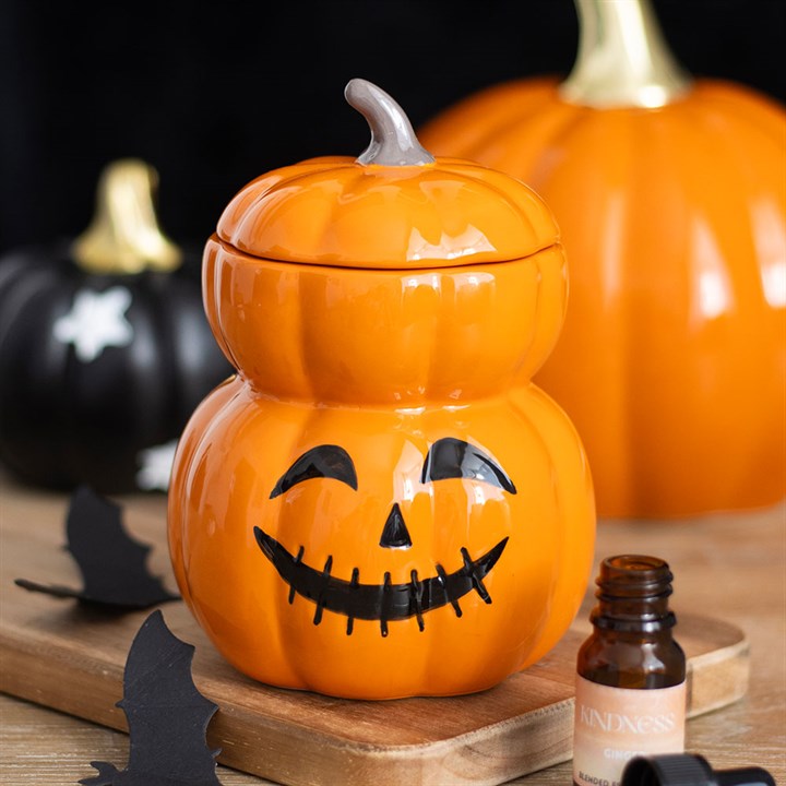 Eleanoras Stacked Pumpkin Oil Burner and Wax Warmer Oil Burners