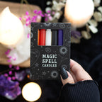 Set of 12 colorful spell candles for witchcraft and ritual use - Eleanoras Gifts UK
