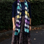 Multi Stripe Boho Java Art Stole/Scarf