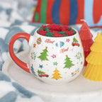 Eleanoras Nostalgic Christmas Print Mug and Socks Set 