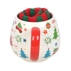 Eleanoras Nostalgic Christmas Print Mug and Socks Set 