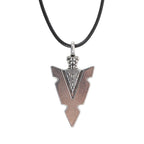 Arrowhead of Strength Viking Cord Necklace