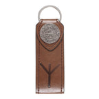 Protection Viking Rune Faux Leather Keyring