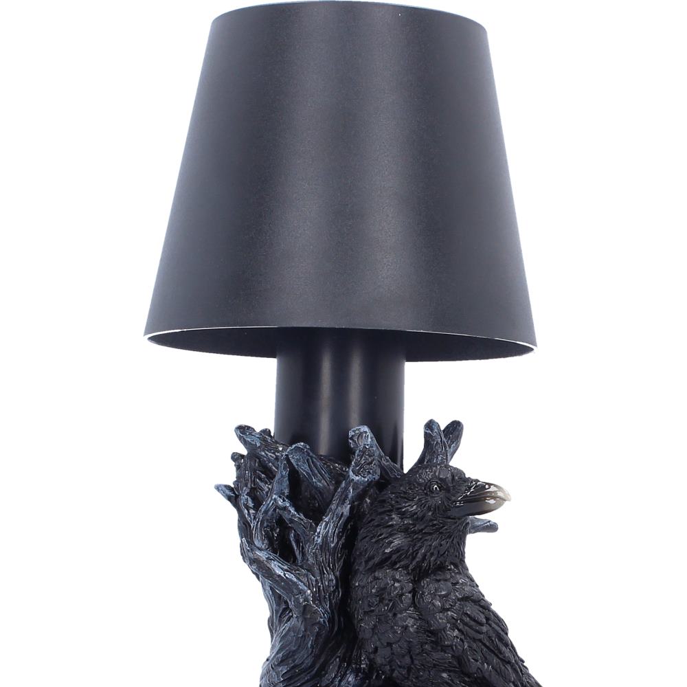 Gothic Raven LED Lamp 25cm