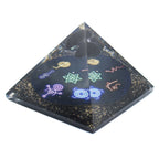 Midnight Reiki Orgonite Pyramid | 90mm Energy Healing Crystal