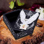 Owl Messenger Snowy Owl Trinket Box