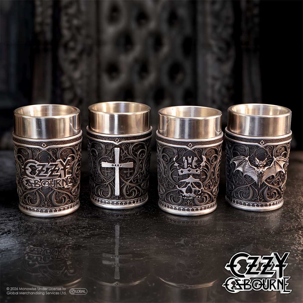 Ozzy Osbourne Prince of Darkness Shot Glass set