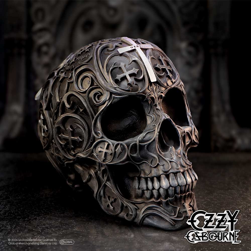 Ozzy Osbourne Prince of Darkness Skull Figurine