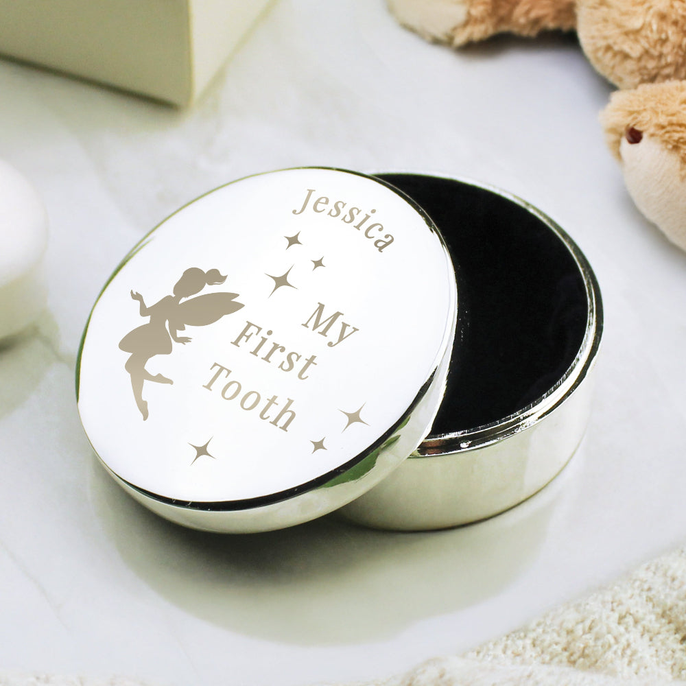 Eleanoras Personalised Fairy Princess First Tooth Trinket Box 