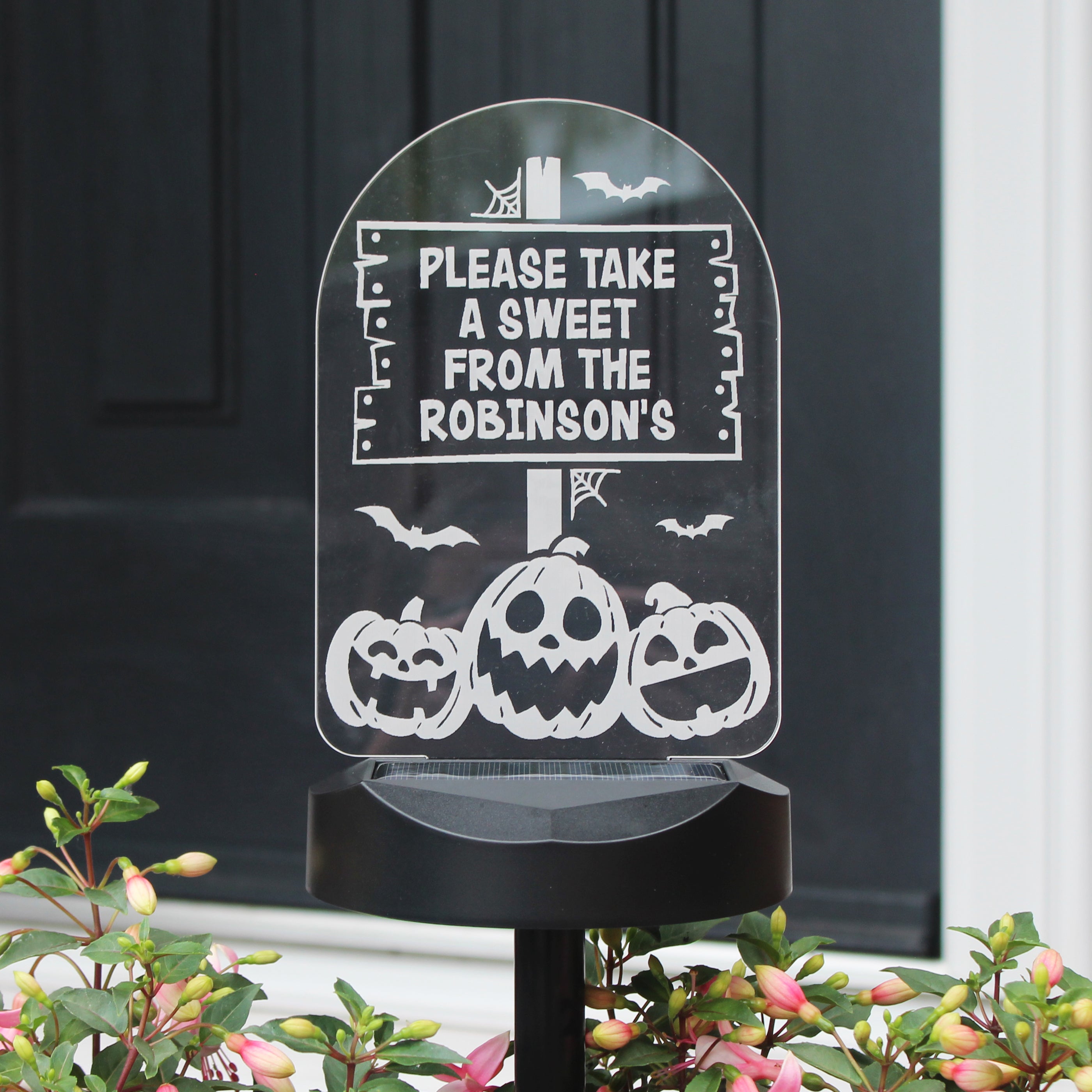 Eleanoras Personalised Pumpkin Patch Halloween Solar Light Novelty Lights