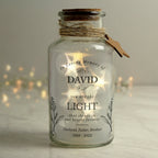 Eleanoras Personalised In Loving Memory LED Glass Jar Novelty Lights