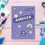Eleanoras Personalised Good Vibes Notebook Notebooks