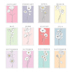 Eleanoras Personalised Birth Flower Oak Poster Frame Framed Prints