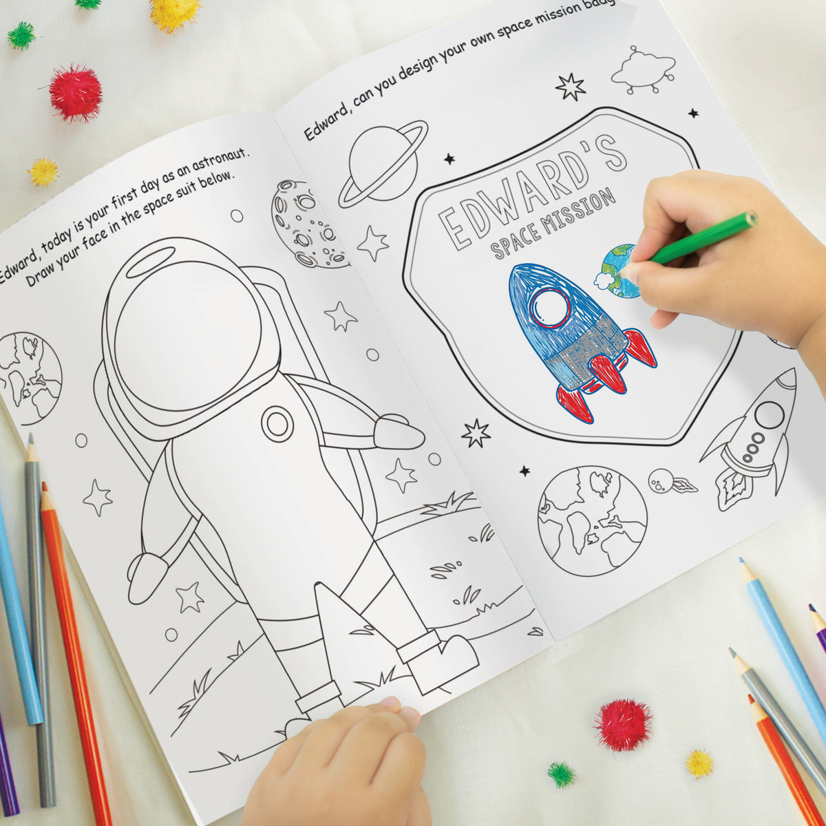 Space Colouring Book | Personalised