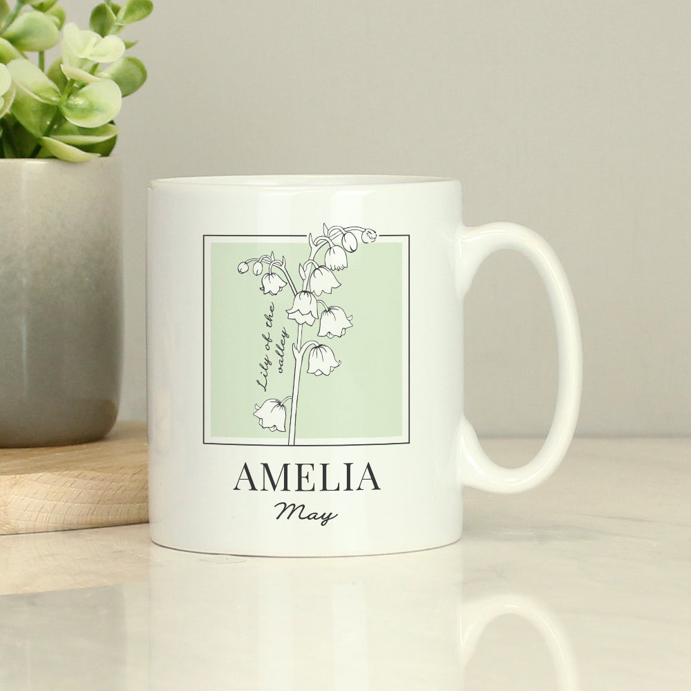 Eleanoras Personalised Birth Flower Mug Personalised Mugs