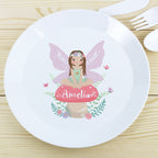 Toadstool Fairy Plastic Plate | Personalised
