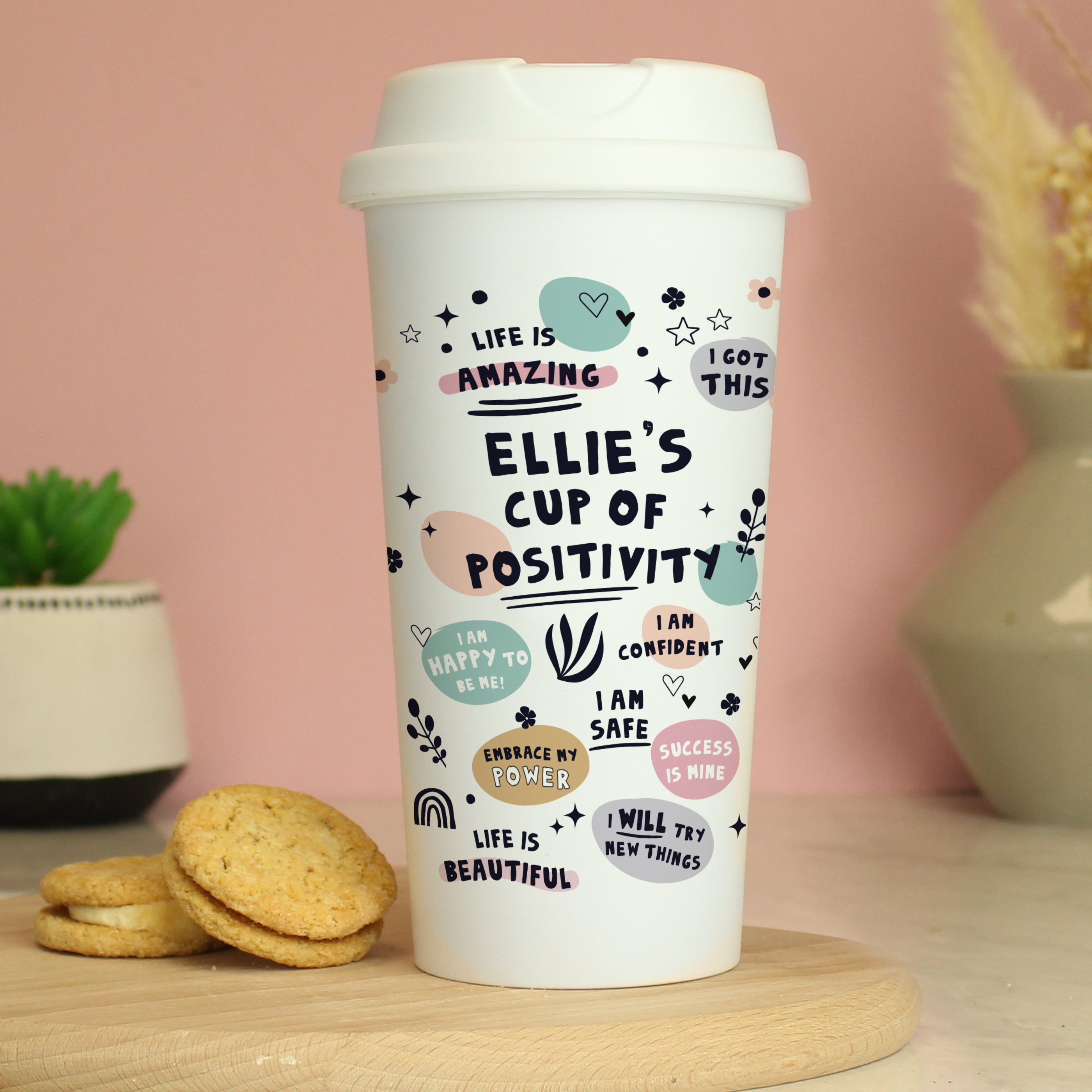Eleanoras Personalised Positive Affirmations Travel Mug Travel Mugs