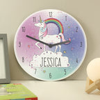 Eleanoras Personalised Unicorn Wooden Clock Clocks