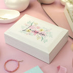 Eleanoras Personalised Floral Wooden Jewellery Box Jewellery Storage