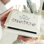 Eleanoras Personalised Wild Flowers Jewellery Box Jewellery Storage