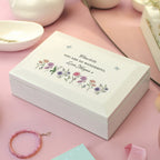 Eleanoras Personalised Wild Flowers Jewellery Box Jewellery Storage