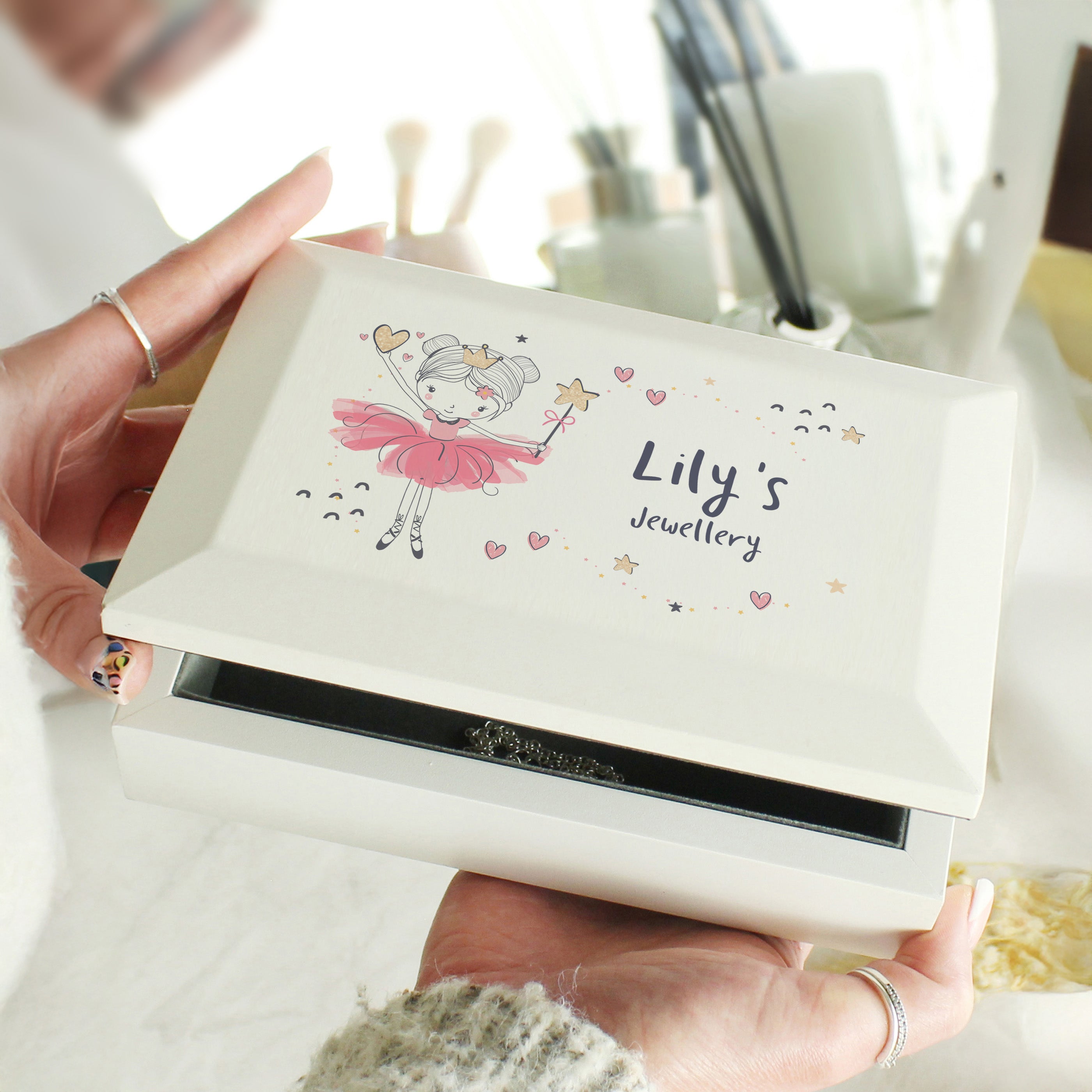 Eleanoras Princess Ballerina Personalised Jewellery Box Jewellery Storage