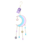 Iridescent Crescent Moon Suncatcher