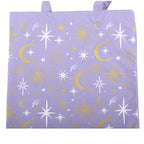 Purple Celestial Print Tote Bag