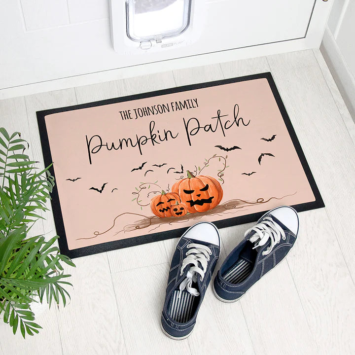 Pumpkin Patch Indoor Doormat | Personalised