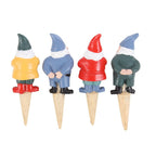Eleanoras Set of 4 Mini Gnome Plant Pot Pals 