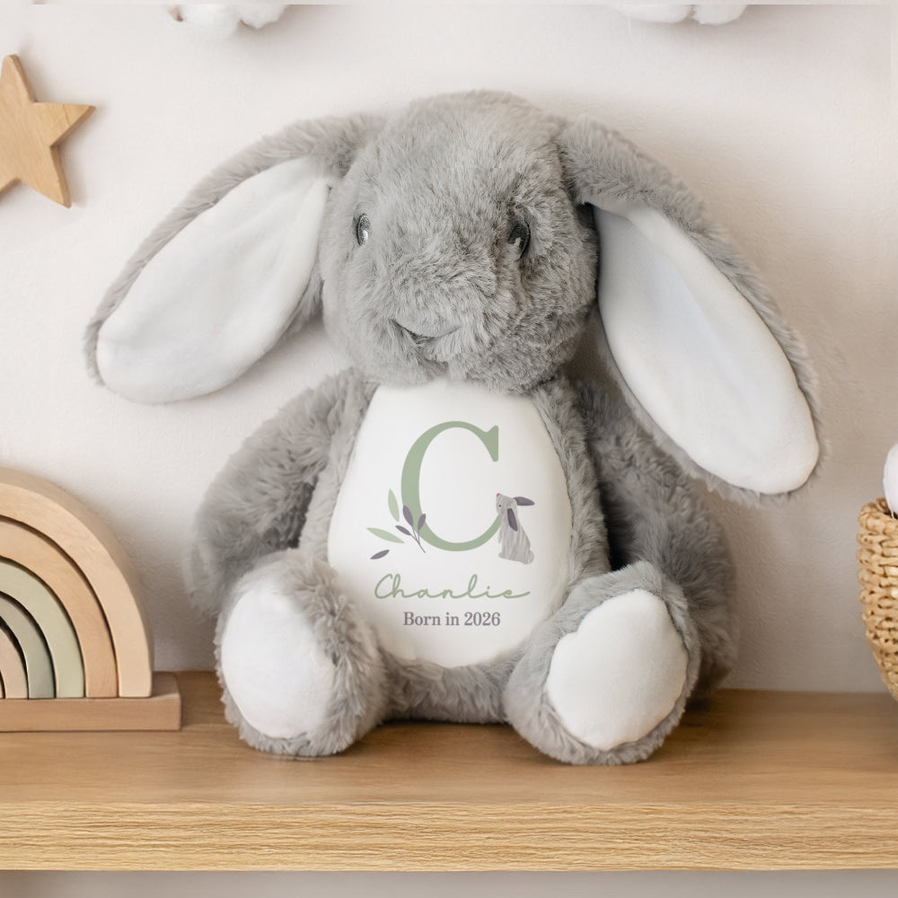 Personalised Born In 2026 Woodland Bunny