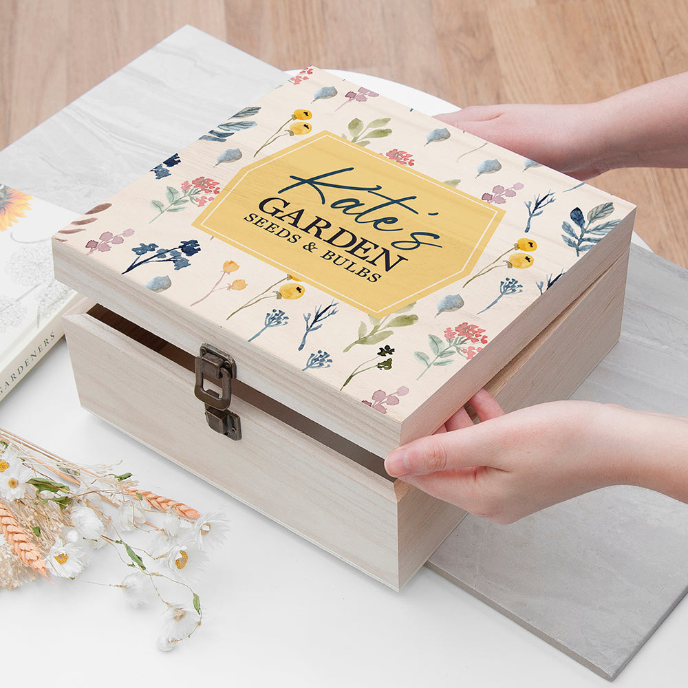 Eleanoras Personalised Botanical Accessories Box - Medium Boxes & Chests