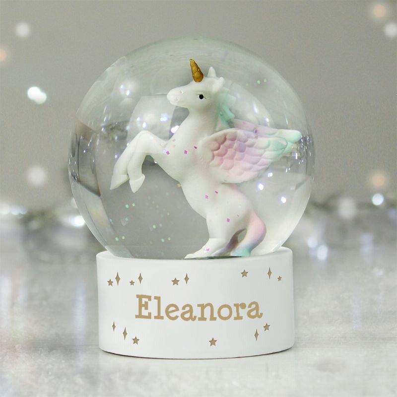 Unicorn Snow Globe | Personalised
