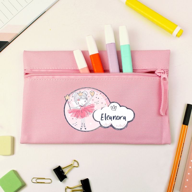 Princess Ballerina Pink Pencil Case| Personalised