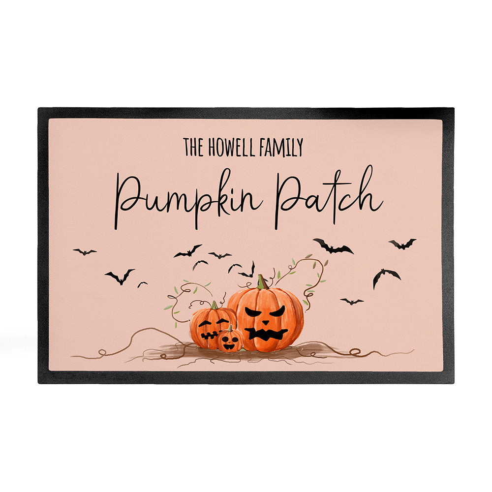 Pumpkin Patch Indoor Doormat | Personalised