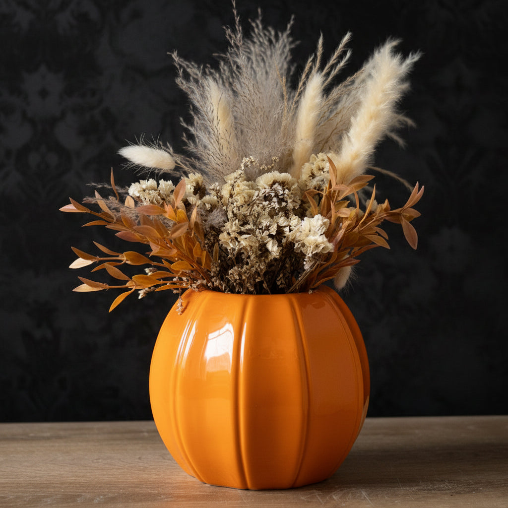 Orange Pumpkin Vase