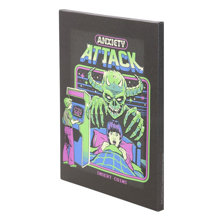 Anxiety Attack Canvas Plaque | Steven Rhodes