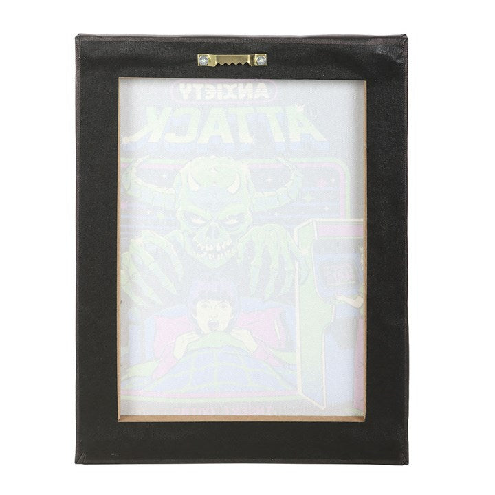 Anxiety Attack Canvas Plaque | Steven Rhodes