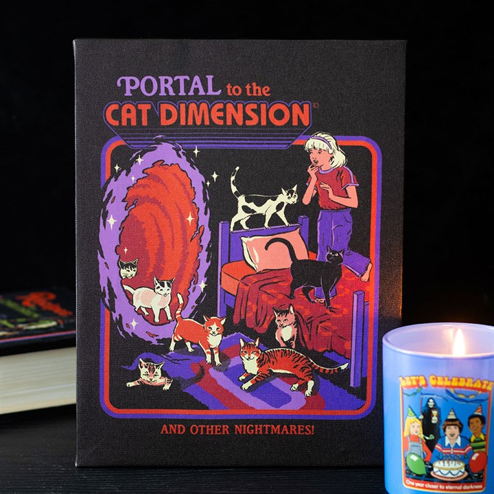 The Cat Dimension Canvas Plaque | Steven Rhodes