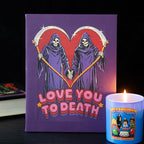 Love You To Death Canvas Plaque | Steven Rhodes