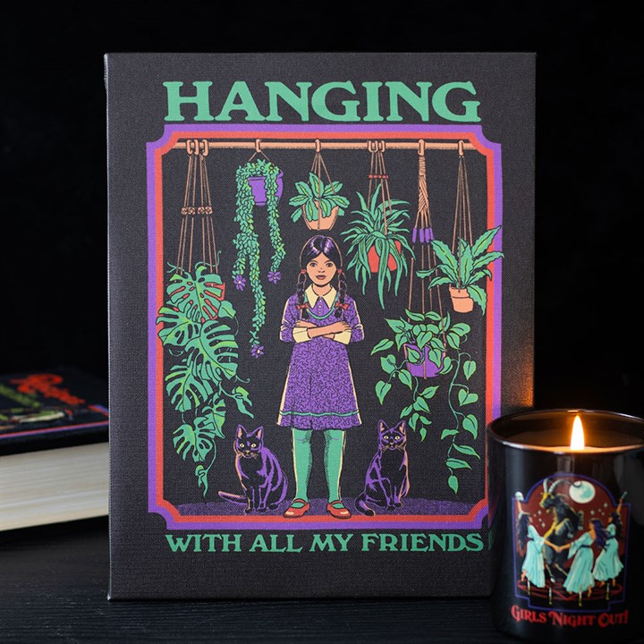 Hanging With All My Friends Canvas Plaque | Steven Rhodes