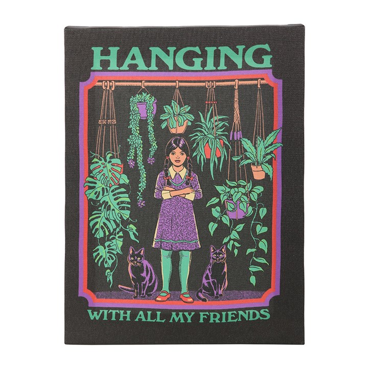 Hanging With All My Friends Canvas Plaque | Steven Rhodes