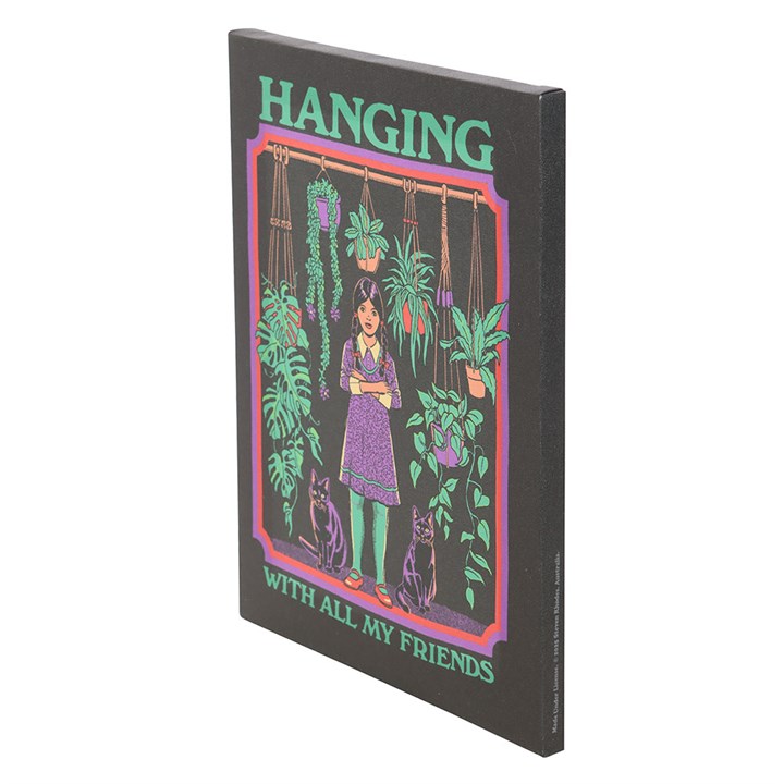 Hanging With All My Friends Canvas Plaque | Steven Rhodes