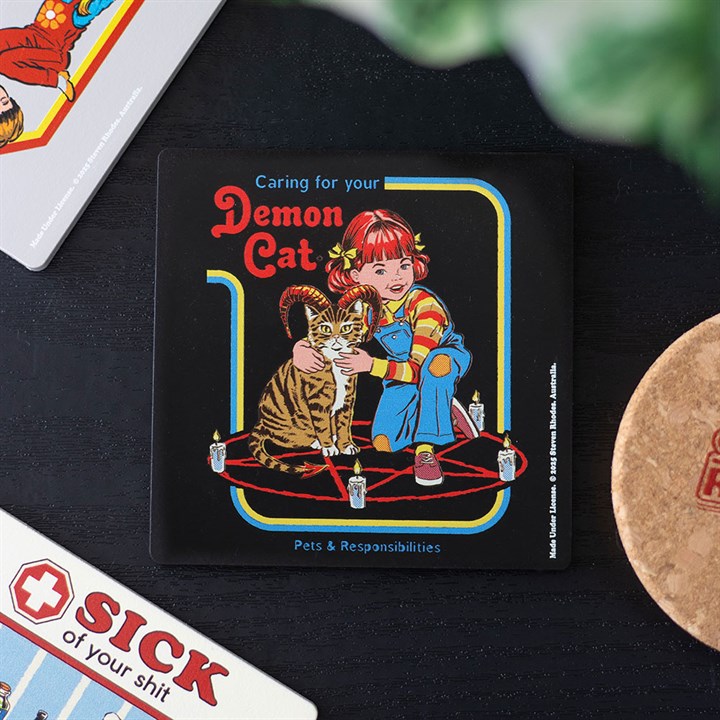 Demon Cat Coaster | Steven Rhodes