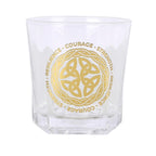 Celtic Shield Knot Lowball Glass with Coaster