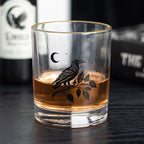 Eleanoras Perched Raven Drinking Glass Drinkware