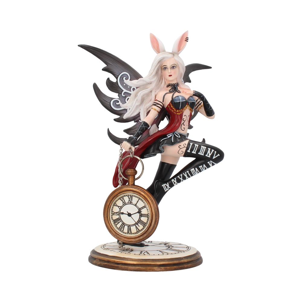 Wonderland Fairy with Rabbit & Clock Figurine, 20cm