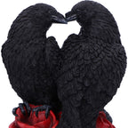Raven Romance Gothic Raven & Roses Figurine