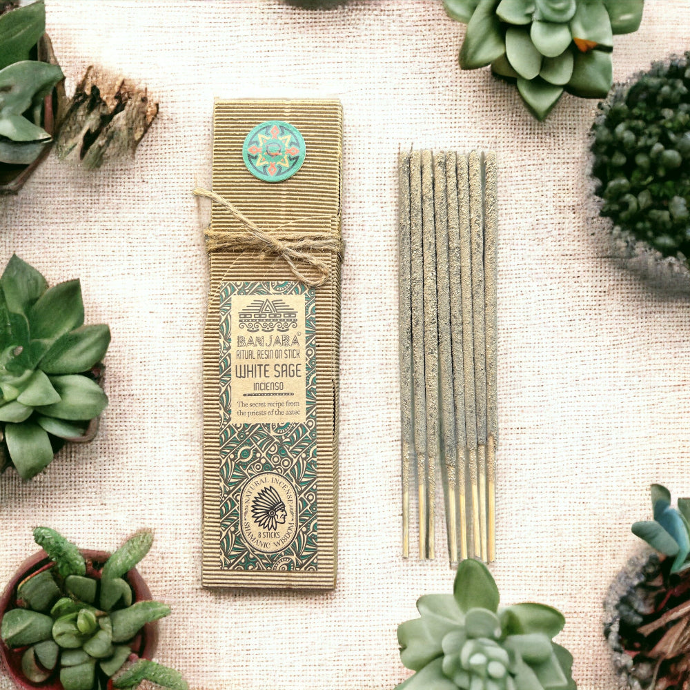 Banjara Ritual Resin on Stick White Sage